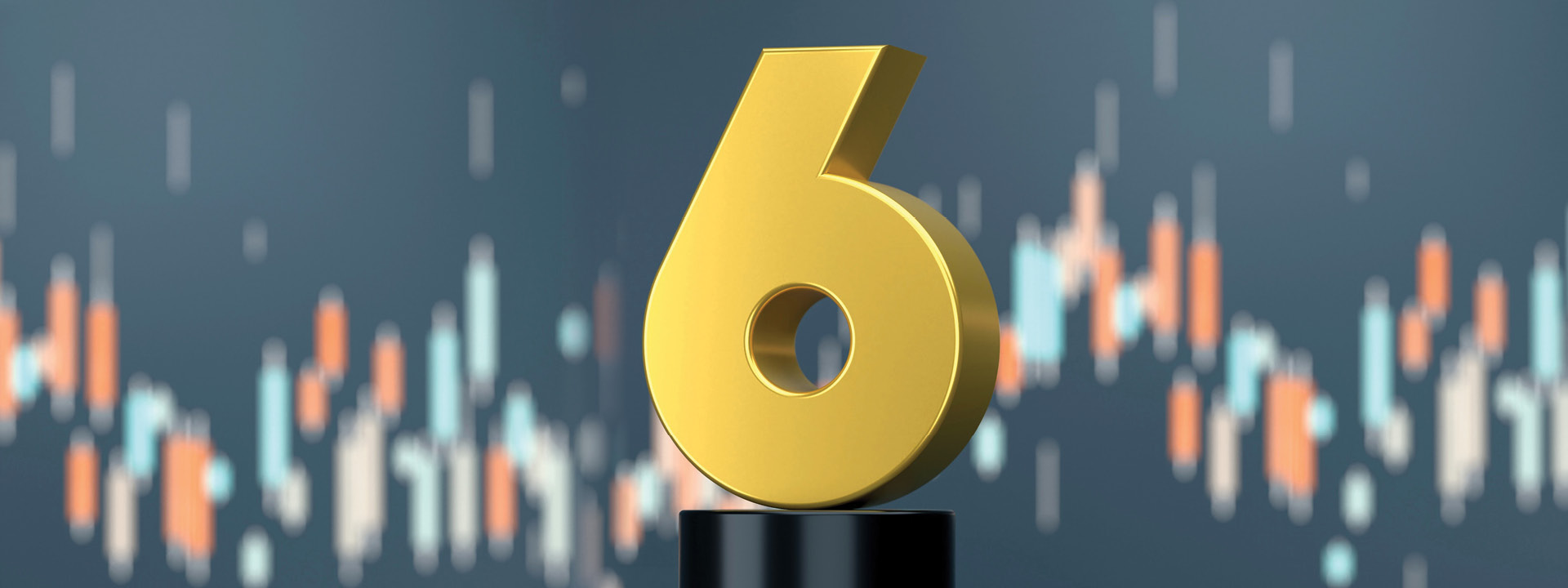 Evaluating Investment Success Six Factors for Employee Benefit Plan Trustees banner A trophy in the shape of the number six