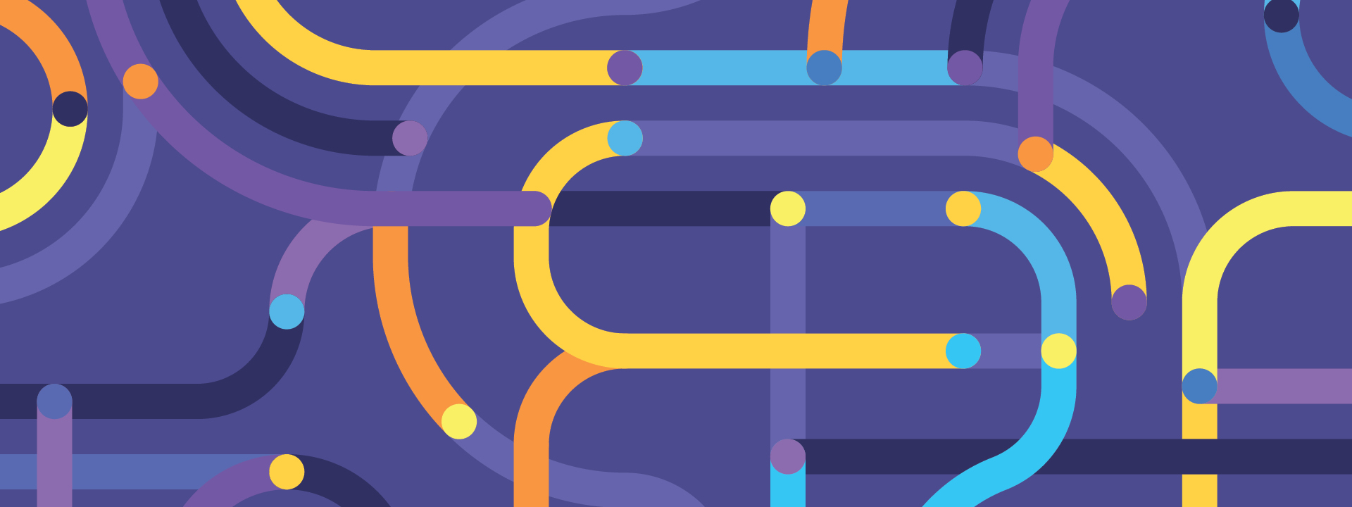 A Roadmap for AI in Employee Benefit Plans banner A maze of colored lines and dots