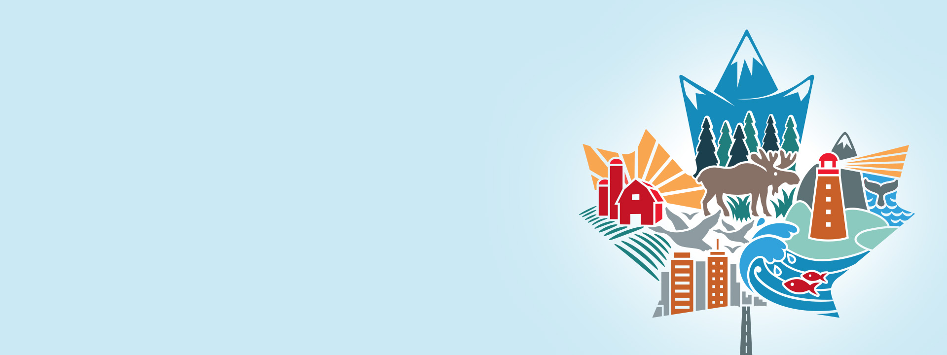 Annual Canadian Employee Benefits Conference 2025 (2) Illustration of maple leaf containing various elements representing Canada