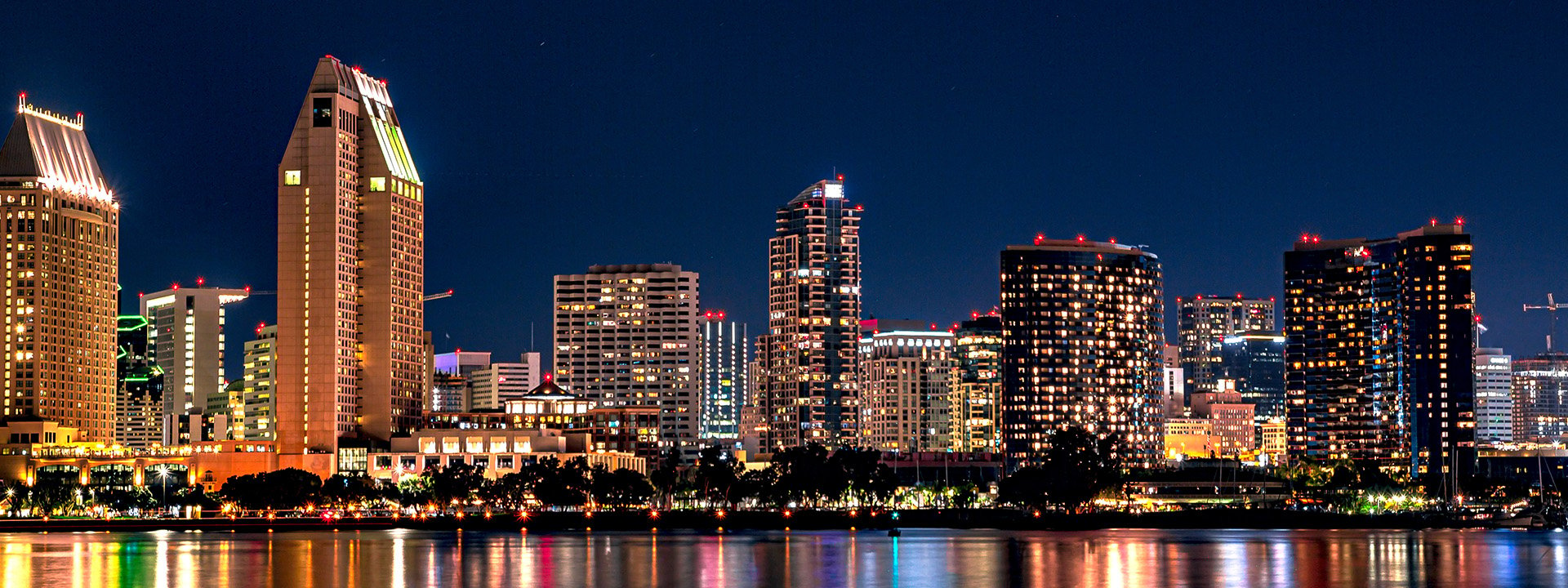 San Diego night skyline