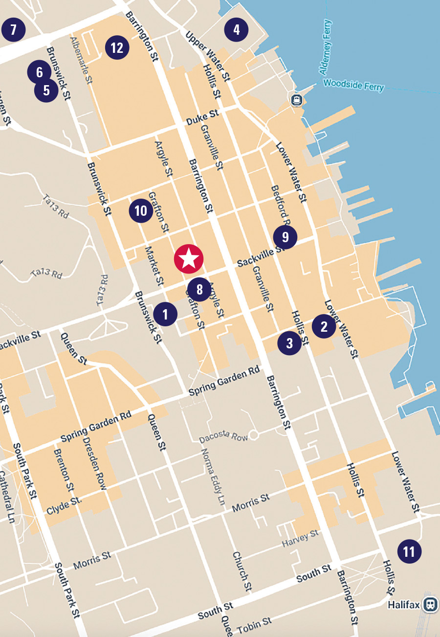 Halifax Hotel map